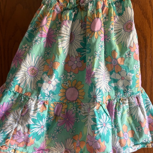Jumping Beans Floral Kids Dress - Green and Pink - Picture 2 of 6